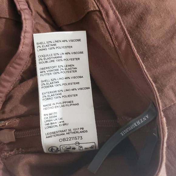 Anthropologie Linen Blend Sleeveless Vest Romper Womens S Brown Open Back - Picture 8 of 11